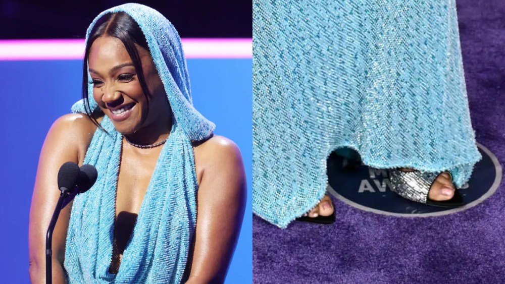 Tiffany Haddish at the 2025 American Music Awards held at the Fontainebleau Las Vegas on May 26, 2025 in Las Vegas, Nevada.