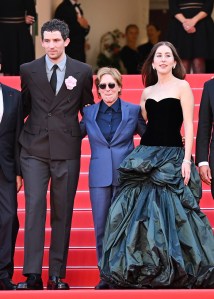 Josh O'Connor, Kelly Reichardt, Alana Haim at “The Mastermind” Premiere during The 78th Cannes Film Festival at Palais des Festivals on May 23, 2025 in Cannes, France.