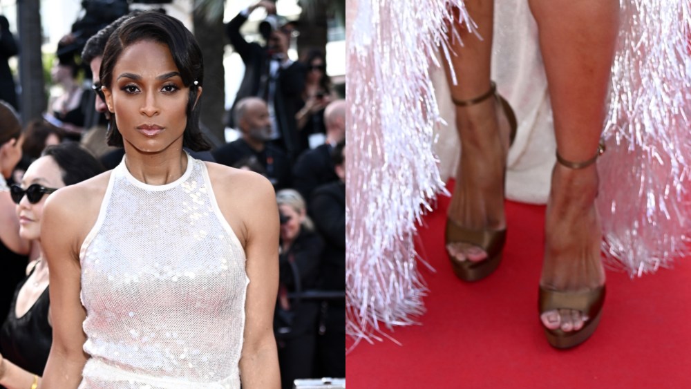Ciara attends the "The History of Sound" red carpet at the 78th annual Cannes Film Festival at Palais des Festivals on May 21, 2025 in Cannes, France.