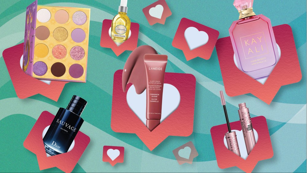 A collage of the fragrance, skin and makeup brands that won social media during the first quarter.