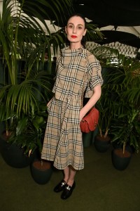 LONDON, ENGLAND - MAY 20: Erin O'Connor visits a dinner co-hosted by Burberry and The Newt in Somerset at the RHS Chelsea Flower Show on May 20, 2025 in London, England. (Photo by Dave Benett/Getty Images for The Newt in Somerset & Burberry)