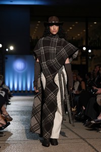 Evelyn Hernandez, Critic Award Winner, Sportswear, at the 2025 Future of Fashion runway show