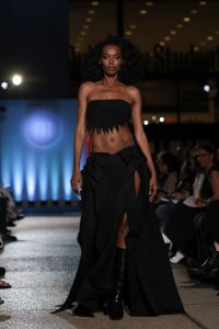 Geon Hyung Yu, Critic Award Winner, Sportswear, at the 2025 Future of Fashion runway show