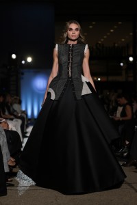 Yuval Sorotzkin, Critic Award Winner, Special Occasion, at the 2025 Future of Fashion runway show