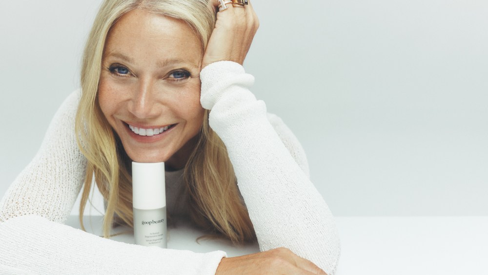 Gwyneth Paltrow and a Goop Beauty product.