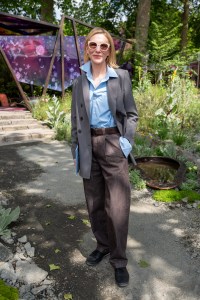 LONDON, ENGLAND - MAY 19: Cate Blanchett attends the RHS Chelsea Flower Show on May 19, 2025 in London, England. Running from May 20-24, the annual event by the Royal Horticultural Society sees garden designers competing to earn coveted bronze, silver or gold medals with their imaginative landscapes and floral displays. (Photo by Ben Montgomery/Getty Images)