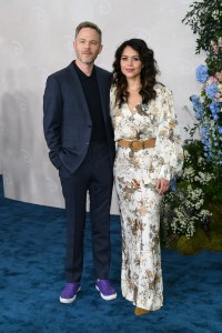 Shawn Ashmore, Alyssa Diaz at the Disney 2025 Upfront Red Carpet held at North Javits Center on May 13, 2025 in New York, New York.