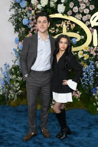 David Henrie, Pepper Persley at the Disney 2025 Upfront Red Carpet held at North Javits Center on May 13, 2025 in New York, New York.