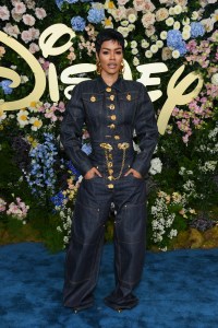 Teyana Taylor at the Disney 2025 Upfront Red Carpet held at North Javits Center on May 13, 2025 in New York, New York.