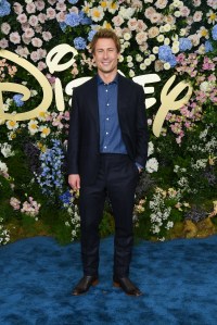 Glen Powell at the Disney 2025 Upfront Red Carpet held at North Javits Center on May 13, 2025 in New York, New York.