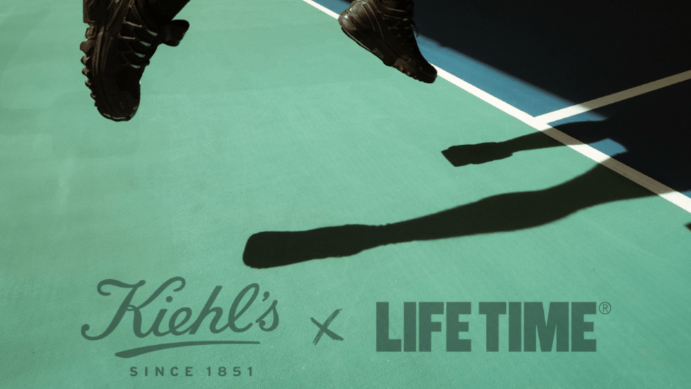 Kiehl's x Life Time campaign image.