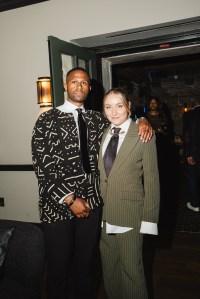 Emery Barnes, Taylor Naughton at the LaQuan Smith at the Ludlow House with Samsung Galaxy Met Gala after party at Ludlow House on May 05, 2025 in New York, New York.