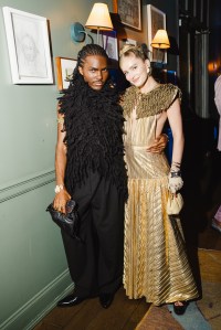 McKinley Guidry, Curtis Atanga at the LaQuan Smith at the Ludlow House with Samsung Galaxy Met Gala after party at Ludlow House on May 05, 2025 in New York, New York.