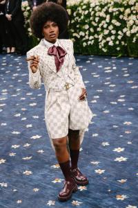Doechii at The 2025 Met Gala Celebrating "Superfine: Tailoring Black Style" held at The Metropolitan Museum of Art on May 05, 2025 in New York, New York.