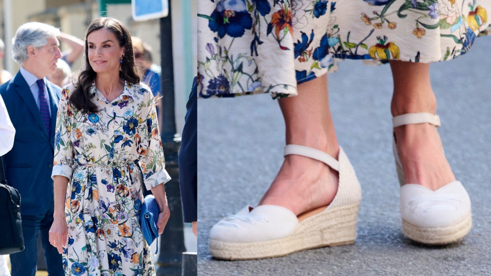 Queen Letizia of Spain visits the municipality of Guadalupe on May 28, 2025 in Guadalupe, Spain.