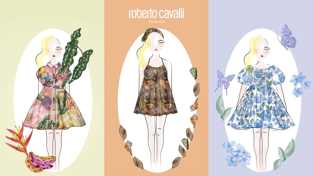 Looks from the Roberto Cavalli Junior line
