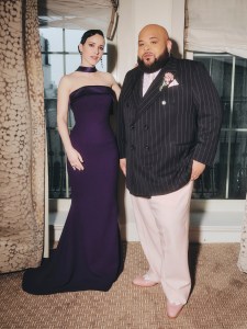 A look at Rachel Brosnahan getting ready for the Met Gala 2025 with Sergio Hudson.