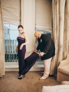 A look at Rachel Brosnahan getting ready for the Met Gala 2025 with Sergio Hudson.