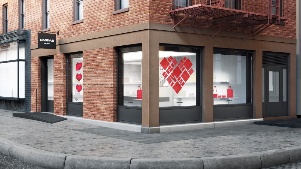 The Bao Bao Issey Miyake store on Prince Street in New York's SoHo.