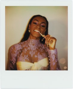 A look at  Sha'carri Richardson getting ready for in Met Gala 2025 with Valentino