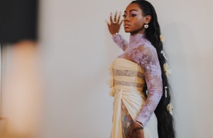 A look at  Sha'carri Richardson getting ready for in Met Gala 2025 with Valentino