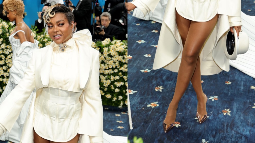 Taraji P. Henson wears classic pumps at Met Gala 2025