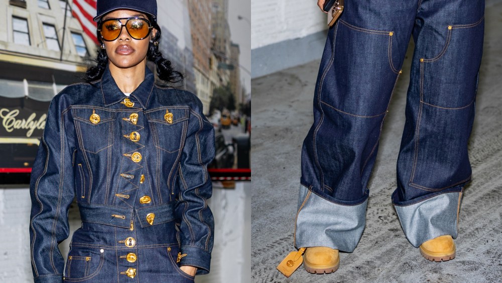 Teyana Taylor is seen on the Upper East Side on May 06, 2025 in New York City.