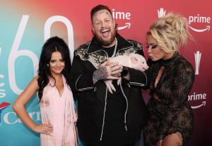 Jessie Murph, Jelly Roll, Bunnie Xo at the 60th Academy Of Country Music Awards held at the Ford Center at The Star on May 08, 2025 in Frisco, Texas.