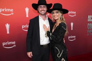 Duck Hodges, Lainey Wilson at the 60th Academy Of Country Music Awards held at the Ford Center at The Star on May 08, 2025 in Frisco, Texas.