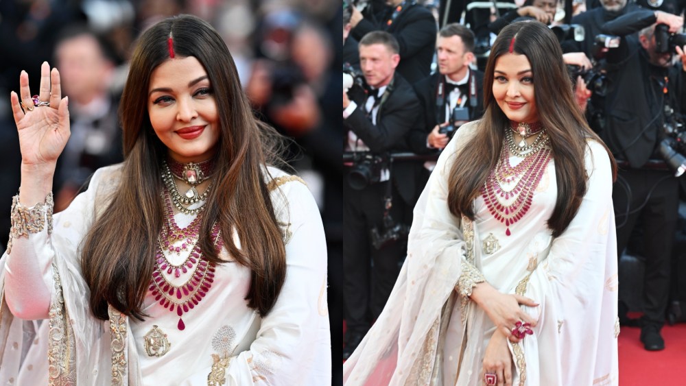 Aishwarya Rai new look at “The History of Sound” Premiere during The 78th Cannes Film Festival at Palais des Festivals on May 21, 2025 in Cannes, France.