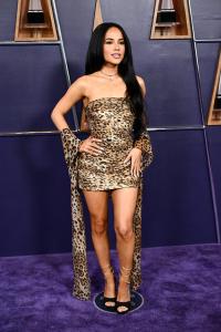 Becky G at the 2025 American Music Awards held at the Fontainebleau Las Vegas on May 26, 2025 in Las Vegas, Nevada.
