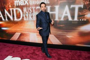 Mario Cantone at the photo call for Max Original Series "And Just Like That..." Season 3 held at the Crane Club on May 21, 2025 in New York, New York.