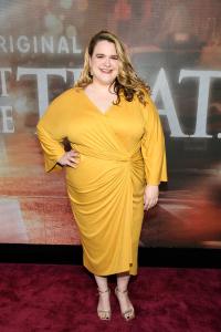 Bonnie Milligan at the photo call for Max Original Series "And Just Like That..." Season 3 held at the Crane Club on May 21, 2025 in New York, New York.