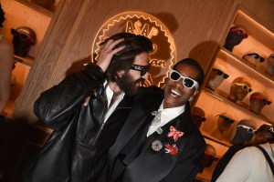 Leonardo Maria Del Vecchio, A$AP Rocky at ASAP Rocky Met Gala After Party Inside on May 05, 2025 in New York, New York.