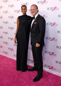 Imaan Hammam, Stephane de la Faverie at the Breast Cancer Research Foundation Hot Pink Party held at Glasshouse on May 13, 2025 in New York, New York.