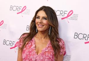 Elizabeth Hurley at the Breast Cancer Research Foundation Hot Pink Party held at Glasshouse on May 13, 2025 in New York, New York.