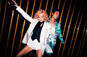 Tina Leung, Ezra William at the Boom at the Standard Met Gala after party held at the Boom Boom Room at the Standard Hotel on May 05, 2025 in New York, New York.