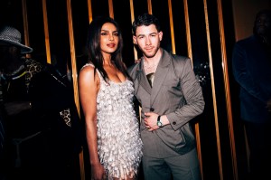 Priyanka Chopra Jonas, Nick Jonas at the Boom at the Standard Met Gala after party held at the Boom Boom Room at the Standard Hotel on May 05, 2025 in New York, New York.