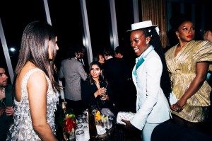 Priyanka Chopra Jonas, Lupita Nyong'o at the Boom at the Standard Met Gala after party held at the Boom Boom Room at the Standard Hotel on May 05, 2025 in New York, New York.
