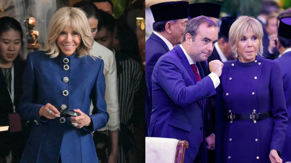 Brigitte Macron's Indonesia tour style moments.