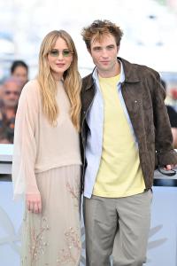 Jennifer Lawrence, Robert Pattinson at the "Die, My Love" Photocall during the 78th Cannes Film Festival held at Palais des Festivals on May 18, 2025 in Cannes, France.