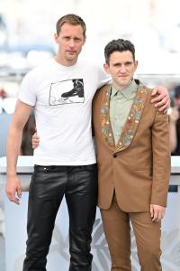Alexander Skarsgard, Harry Melling at the "Pillion" Photocall during the 78th Cannes Film Festival held at Palais des Festivals on May 18, 2025 in Cannes, France.