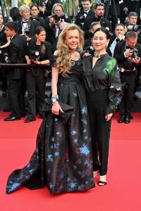 Caroline Scheufele, Pansy Ho during the Closing Ceremony of the 78th Cannes Film Festival held at the Palais des Festivals on May 24, 2025 in Cannes, France.