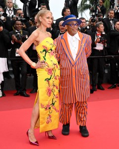 Tonya Lewis Lee, Spike Lee at the "Highest 2 Lowest" Premiere during The 78th Cannes Film Festival at Palais des Festivals on May 19, 2025 in Cannes, France.
