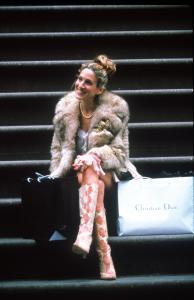 384168 02: Actress Sarah Jessica Parker (Carrie) acts in a scene from the HBO television series "Sex and the City" third season, episode "Where There's Smoke". (Photo by Paramount Pictures/Newsmakers)