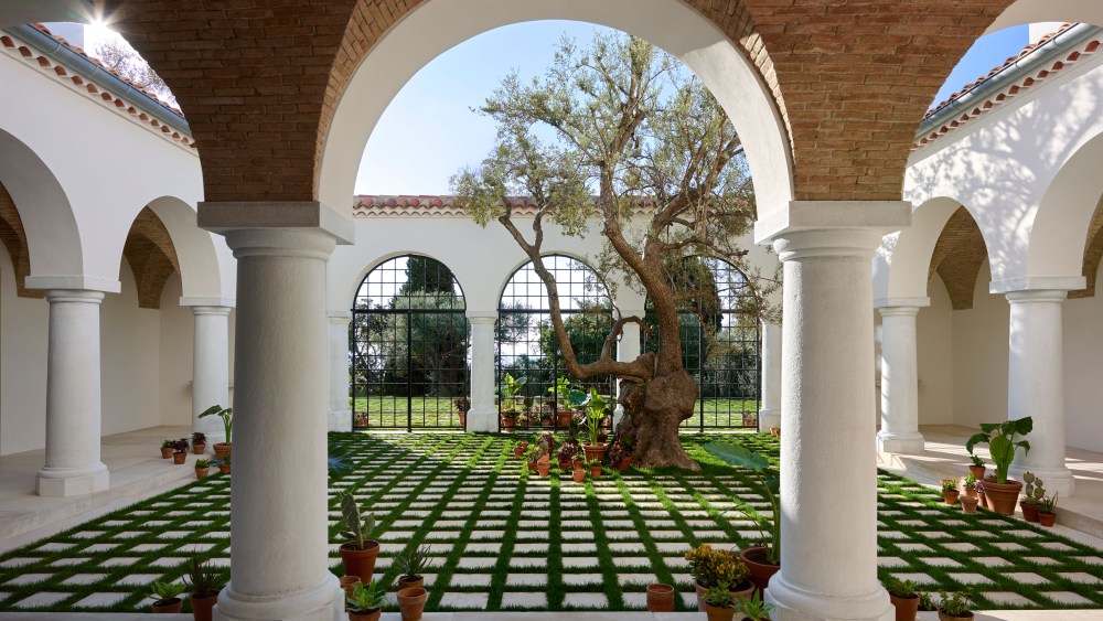The cloister of Gabrielle "Coco" Chanel's La Pausa villa on the French Riviera