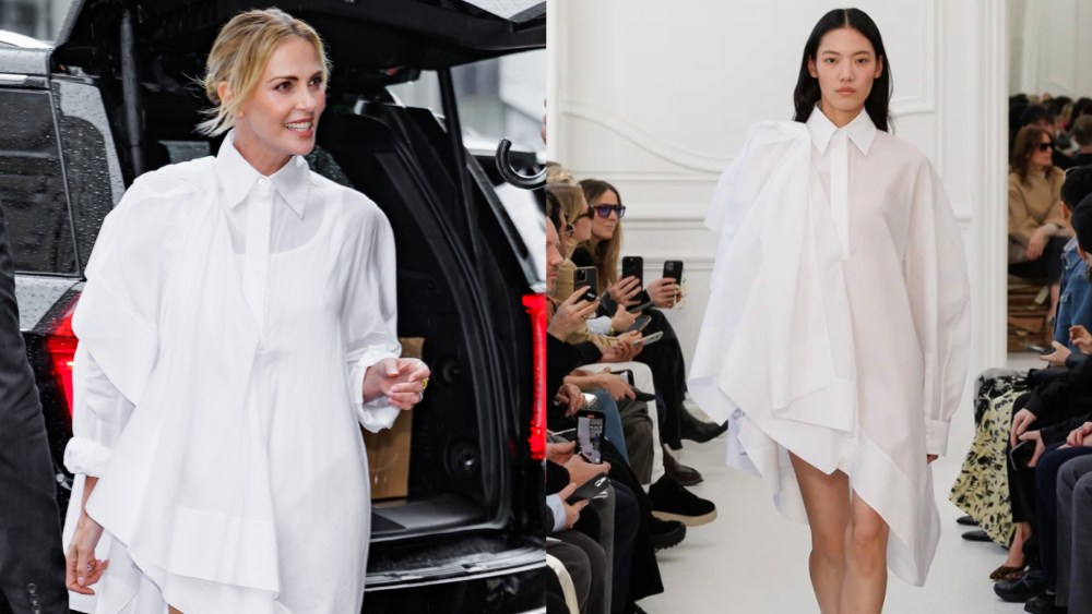 Charlize Theron Givenchy Fall Winter 2025 Look 23 shirt dress