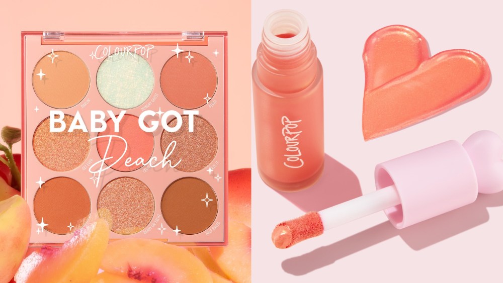 ColourPop's Sweet Peach products.