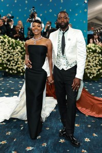 NEW YORK, NEW YORK - MAY 05: (L-R) Gabrielle Union Wade and Dwyane Wade attend the 2025 Met Gala Celebrating "Superfine: Tailoring Black Style" at Metropolitan Museum of Art on May 05, 2025 in New York City.  (Photo by Dimitrios Kambouris/Getty Images for The Met Museum/Vogue)