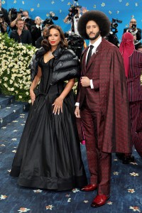 NEW YORK, NEW YORK - MAY 05: (L-R) Nessa and Colin Kaepernick attend the 2025 Met Gala Celebrating "Superfine: Tailoring Black Style" at Metropolitan Museum of Art on May 05, 2025 in New York City.  (Photo by Savion Washington/Getty Images)